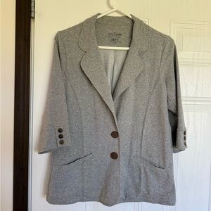 2 for $30 sale: Neon Buddha gray soft knit jersey blazer jacket - M